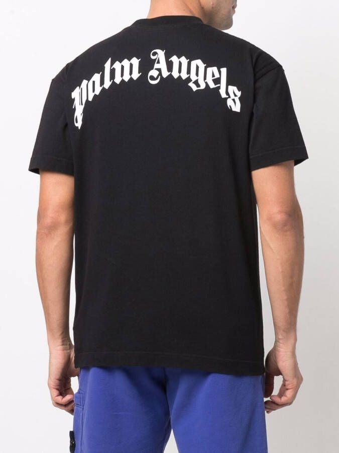 Palm Angels T-shirt met beerprint Zwart