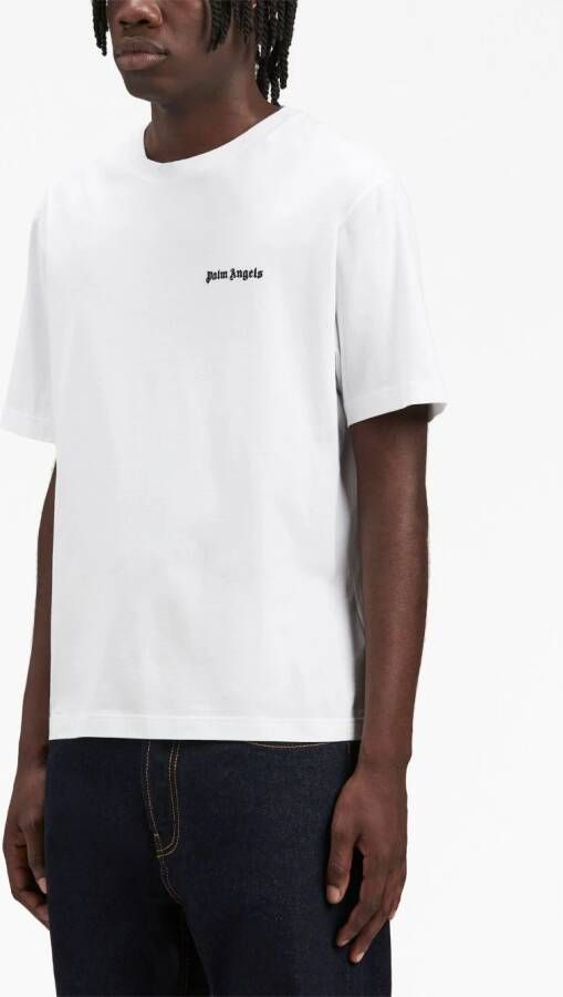 Palm Angels T-shirt met geborduurd logo Wit