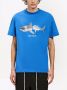 Palm Angels T-shirt met haaienprint Blauw - Thumbnail 3