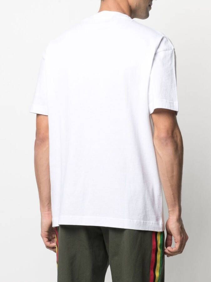 Palm Angels T-shirt met logo Wit