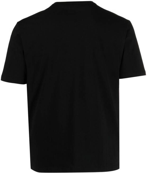 Palm Angels T-shirt met logo-applicatie en ronde hals Zwart