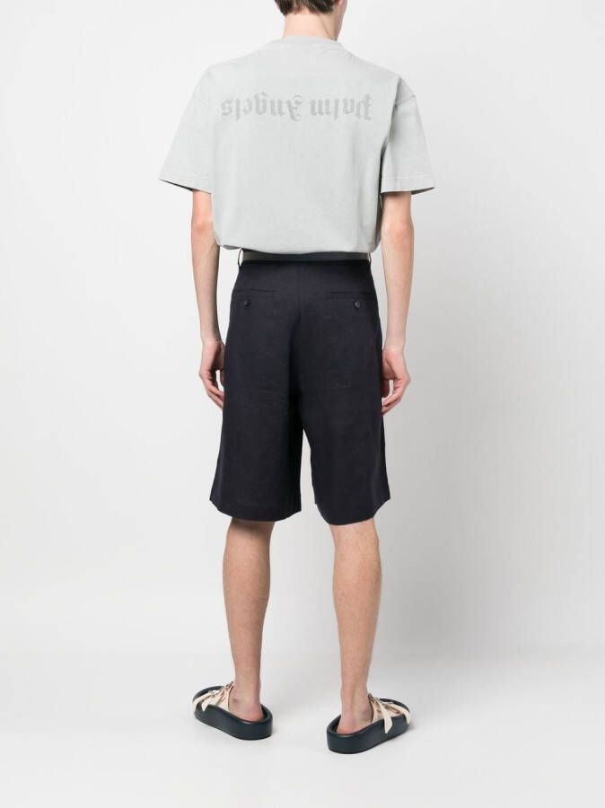 Palm Angels T-shirt met logoprint Grijs