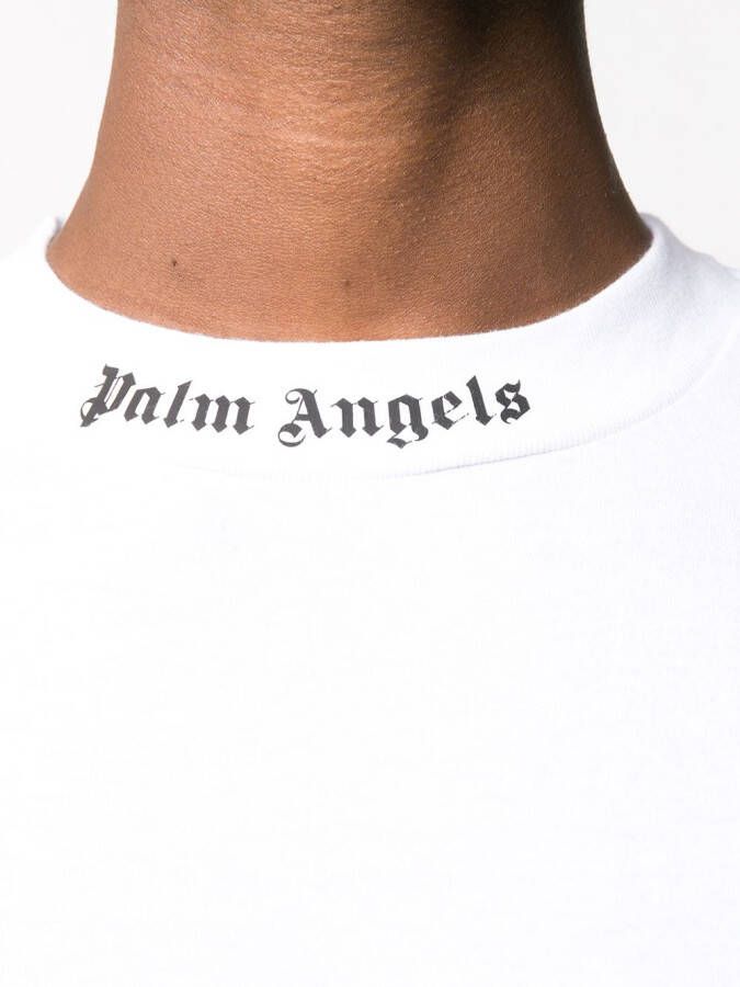 Palm Angels T-shirt met logoprint Wit