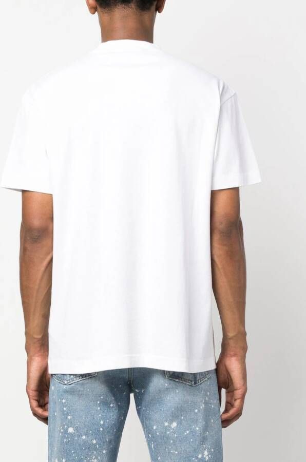 Palm Angels T-shirt met logoprint Wit