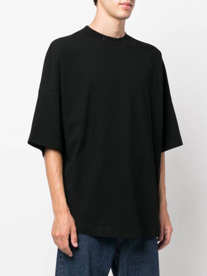 Palm Angels T-shirt met logoprint Zwart