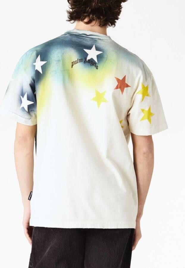 Palm Angels T-shirt met print Wit