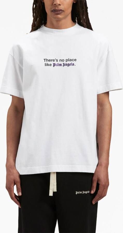 Palm Angels T-shirt met tekst Wit