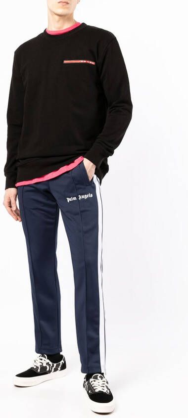 Palm Angels Trainingsbroek met logoprint Blauw