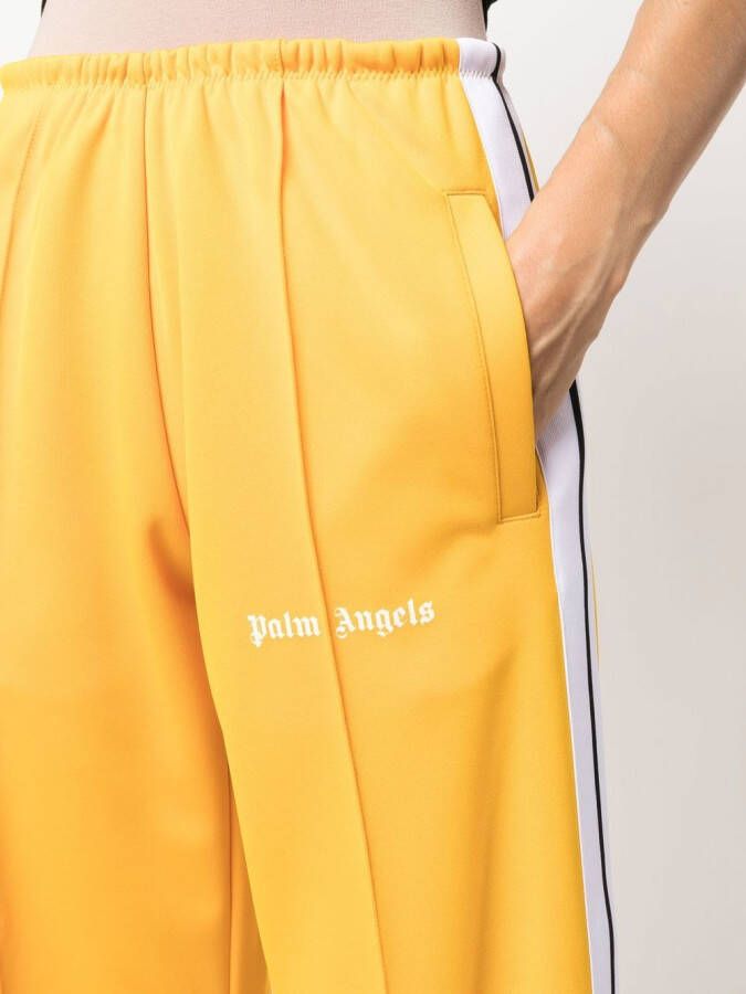 Palm Angels Trainingsbroek met logoprint Geel