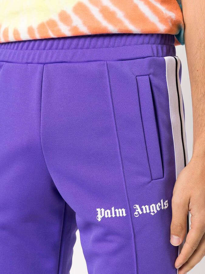 Palm Angels Trainingsbroek met logoprint Paars