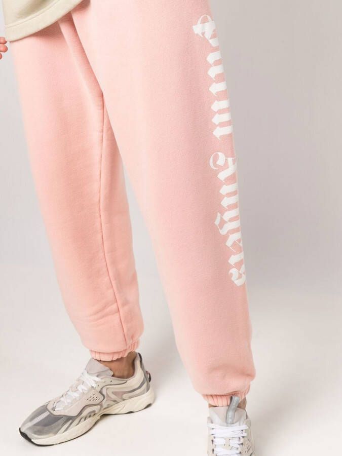 Palm Angels Trainingsbroek met logoprint Roze