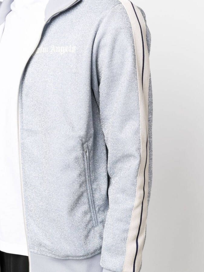Palm Angels Trainingsjack met glitter Grijs