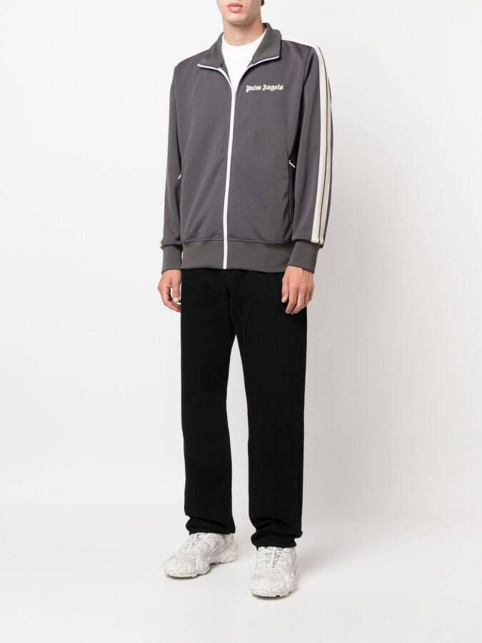 Palm Angels Trainingsjack met logoprint Grijs