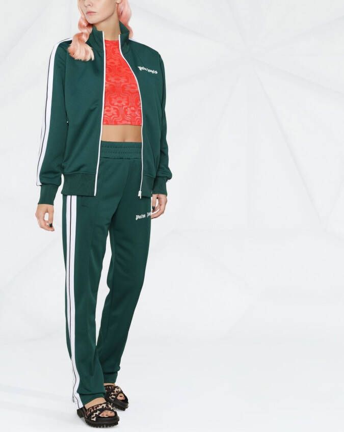 Palm Angels Trainingsjack met logoprint Groen