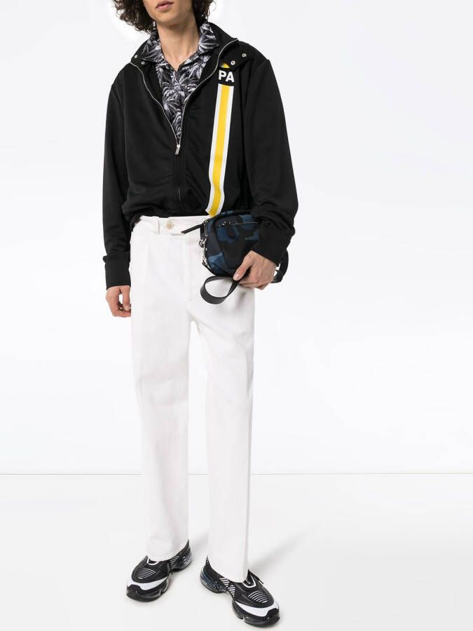Palm Angels Trainingsjack met monogram Zwart