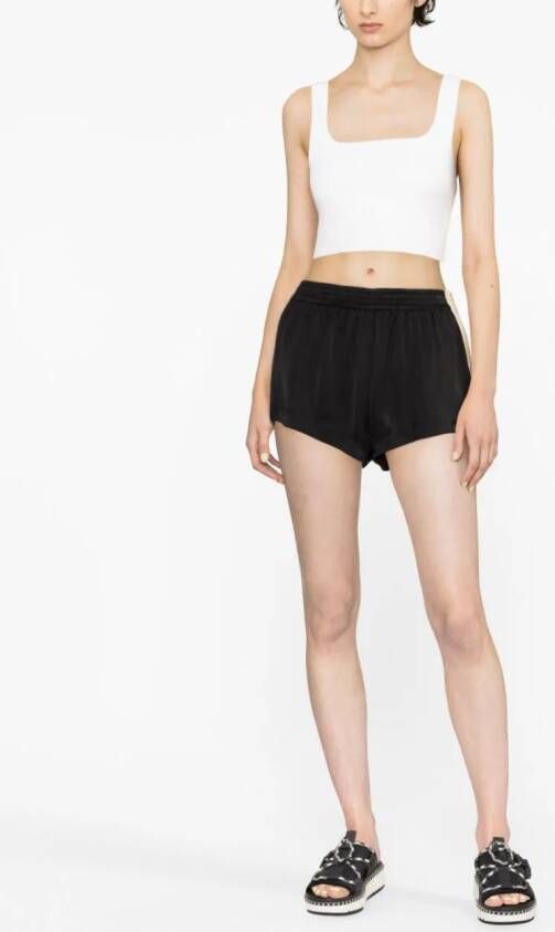 Palm Angels Trainingsshorts met zijstreep Zwart