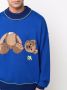 Palm Angels Blauwe Toy Bear Sweatshirt voor Heren Blue Heren - Thumbnail 5