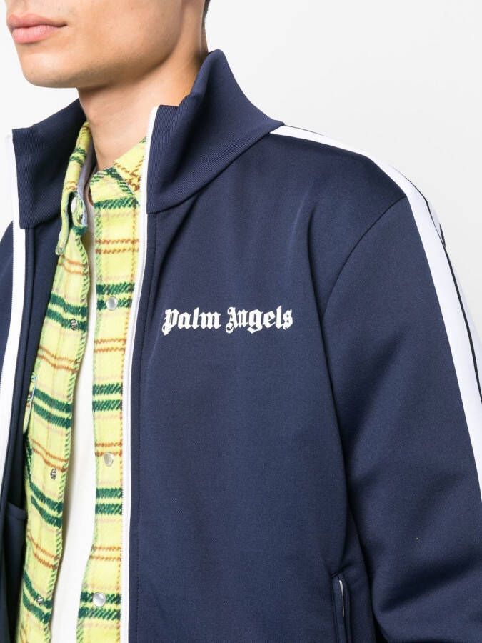 Palm Angels Trui met logo Blauw