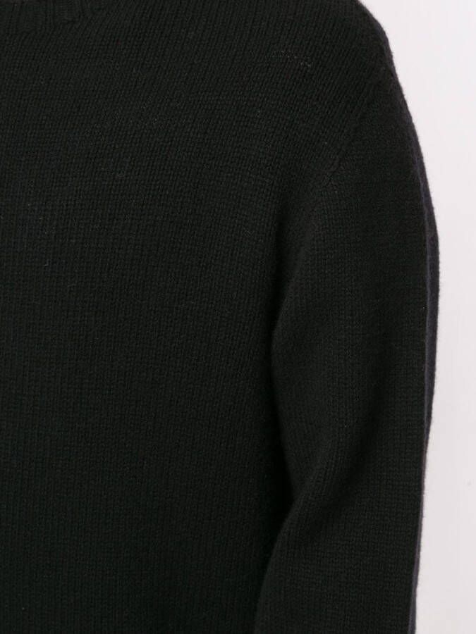 Palm Angels Trui met logo van wolblend Zwart