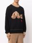 Palm Angels Trui met teddybeer intarsia Zwart - Thumbnail 3