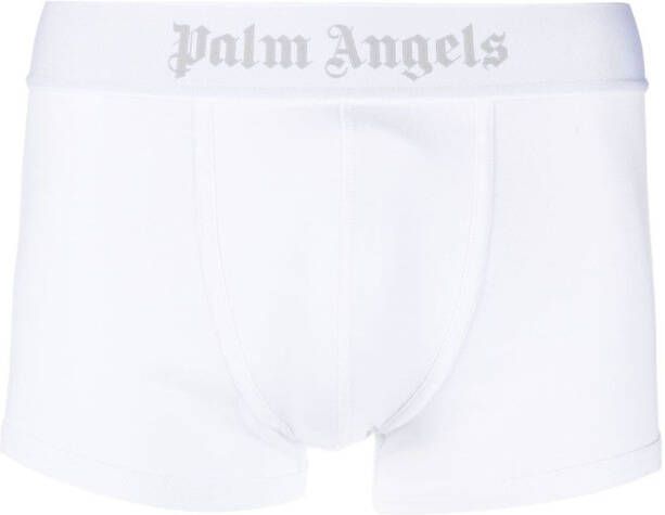 Palm Angels Twee boxershorts met logoband Wit