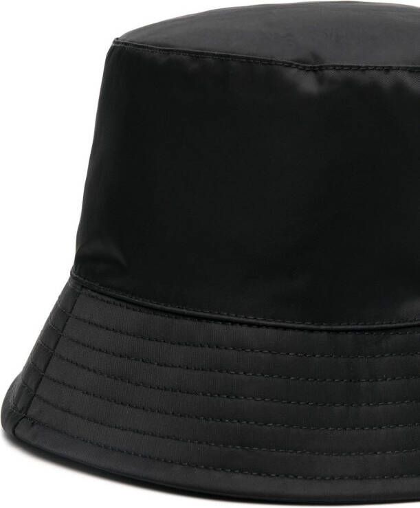 Palm Angels Vissershoed met logo-applicatie Zwart