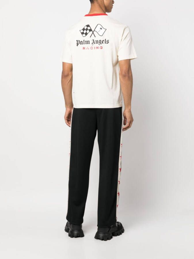 Palm Angels T-shirt met monogramprint Wit