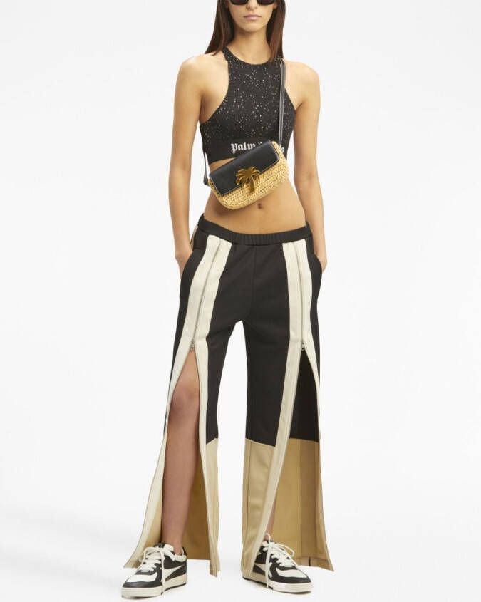 Palm Angels Broek met ritsdetail Zwart