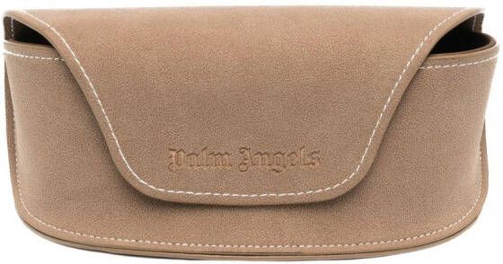 Palm Angels Eyewear Zonnebril met logoprint Zwart