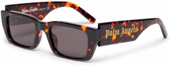 Palm Angels Eyewear Zonnebril met rechthoekig montuur Zwart - Foto 6