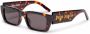 Palm Angels Eyewear Zonnebril met rechthoekig montuur Zwart - Thumbnail 6