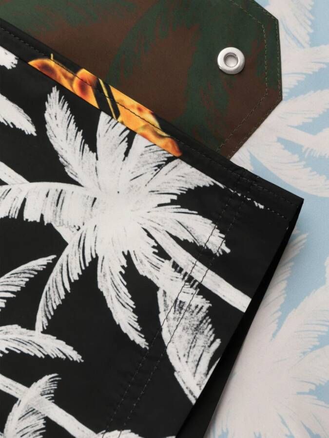 Palm Angels Palms zwembroek met patchwork Zwart
