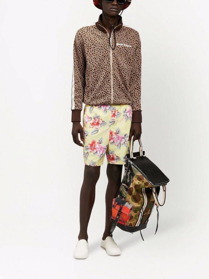 Palm Angels Zwembroek met print Geel