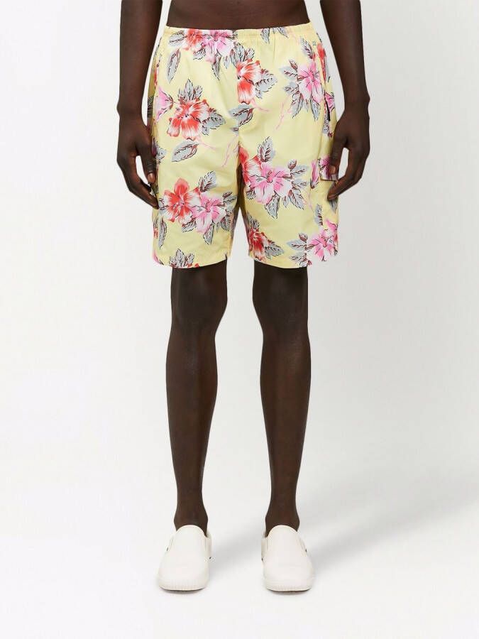 Palm Angels Zwembroek met print Geel