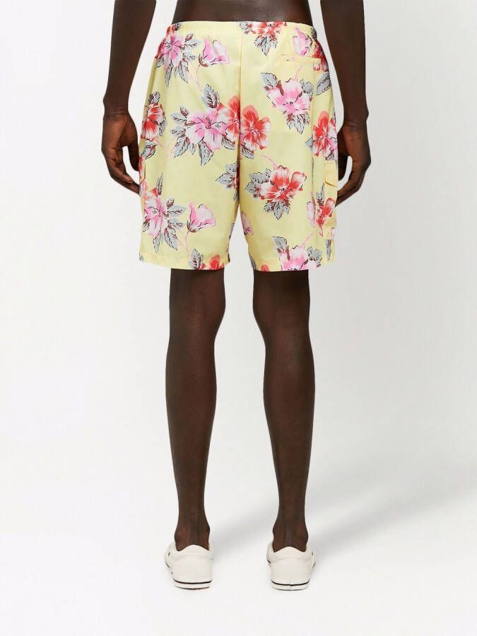 Palm Angels Zwembroek met print Geel