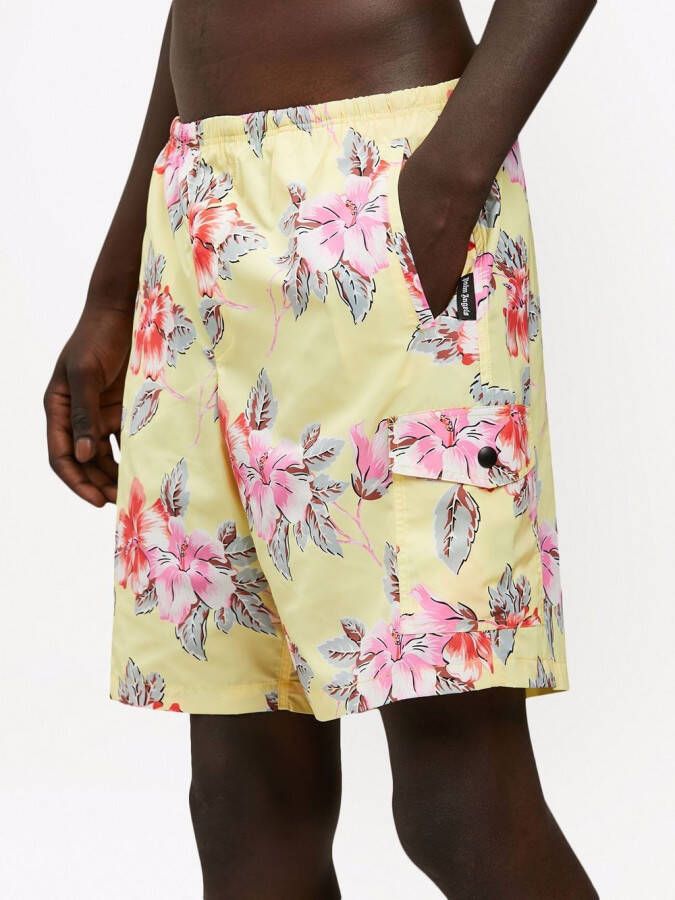 Palm Angels Zwembroek met print Geel