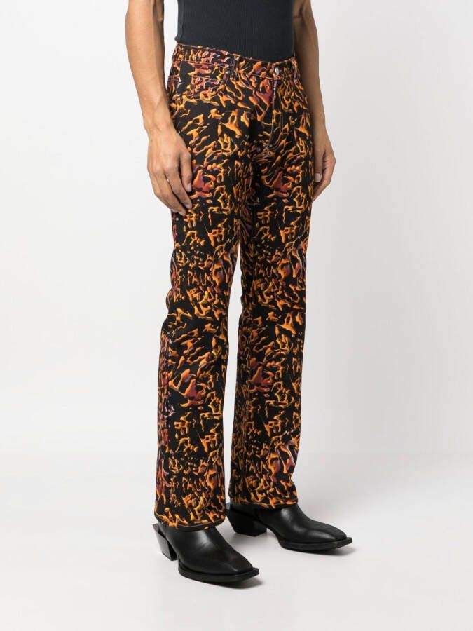 Palmer Broek met wijde pijpen Zwart