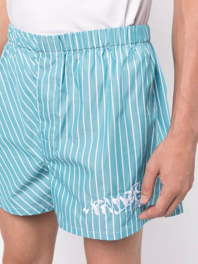 Palmer Gestreepte shorts Blauw