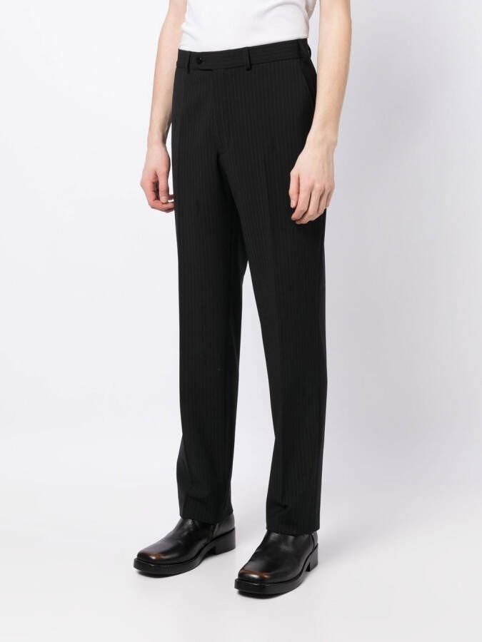Palmer Pantalon met krijtstreep Zwart