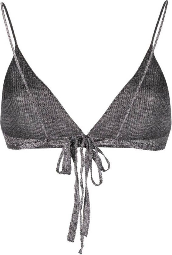 Paloma Wool Bikinitop met metallic-effect Grijs