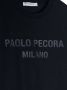 Paolo Pecora Kids T-shirt met logoprint Blauw - Thumbnail 3