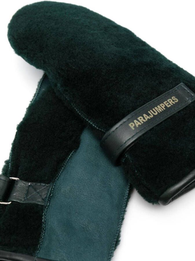 Parajumpers Handschoenen met logopatch Groen