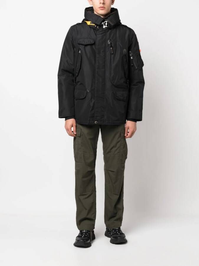 Parajumpers Legerjack met capuchon Zwart