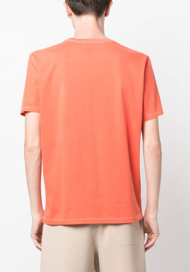 Parajumpers T-shirt met logopatch Oranje