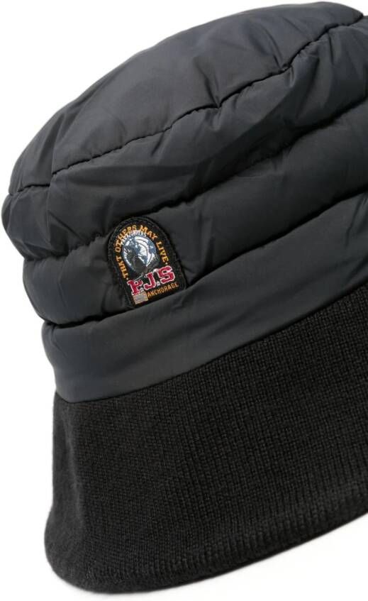 Parajumpers Vissershoed met logopatch Zwart