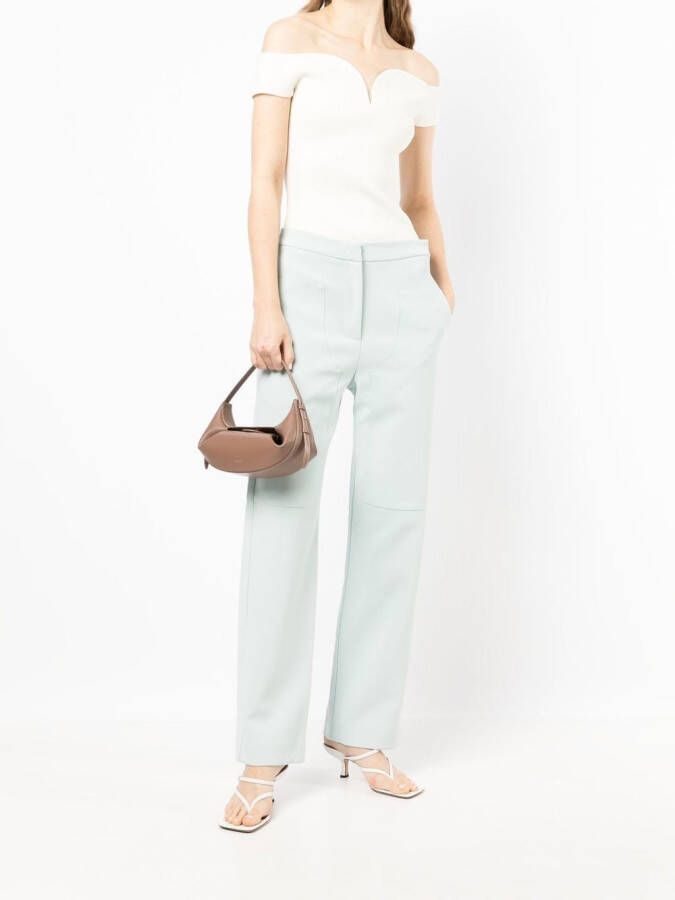 Paris Georgia Broek met wijde pijpen Blauw