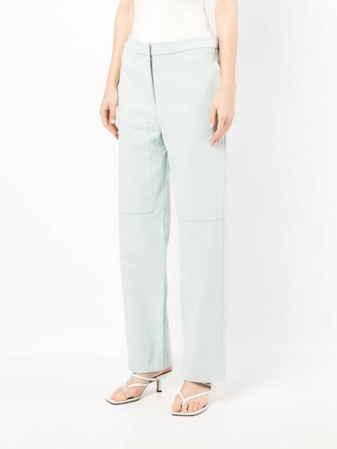 Paris Georgia Broek met wijde pijpen Blauw