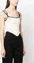 Paris Georgia Top met geribbeld detail Beige - Thumbnail 3