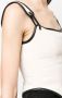 Paris Georgia Top met geribbeld detail Beige - Thumbnail 5