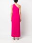 P.A.R.O.S.H. Asymmetrische jurk Roze - Thumbnail 4